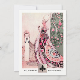 Kommer du att vara min Maid of honor? Inbjudningsk Inbjudningar