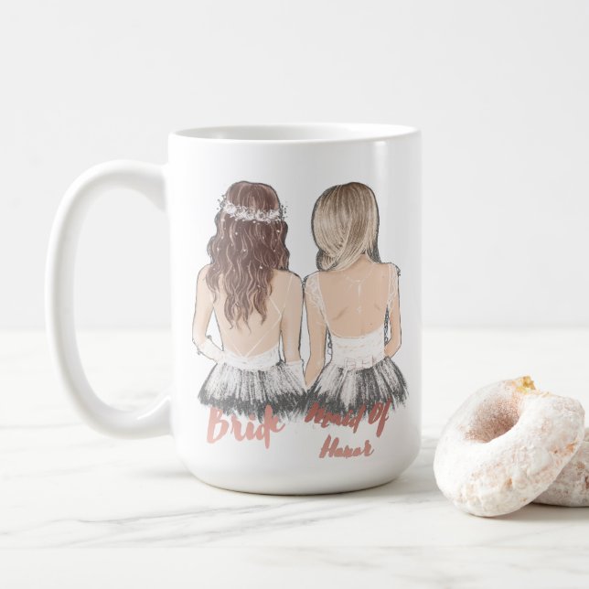 Kommer du att vara min Maid of honor? Kaffemugg (Med munk)