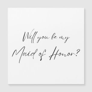 Kommer du att vara min Maid of honor? MOH-Frieri