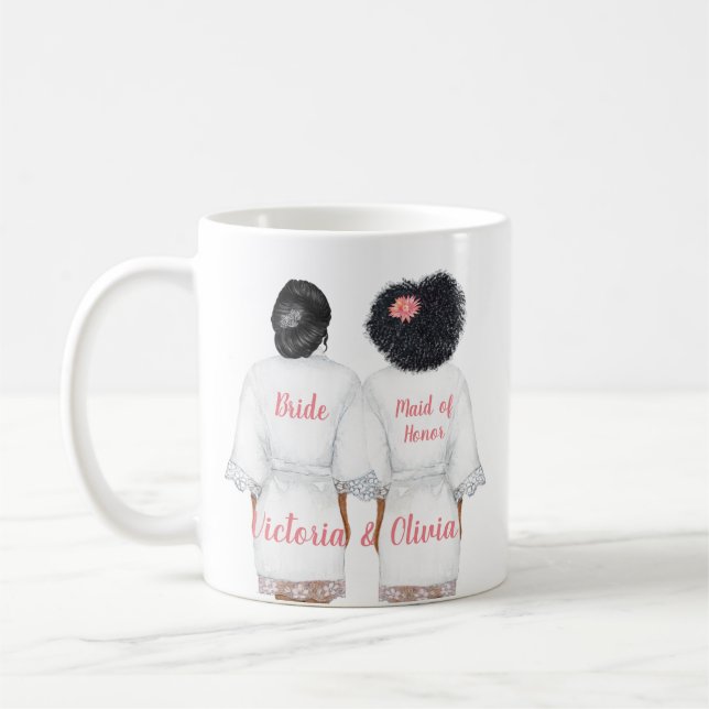 Kommer du att vara min Maid of honor Mugg? Kaffemugg (Vänster)