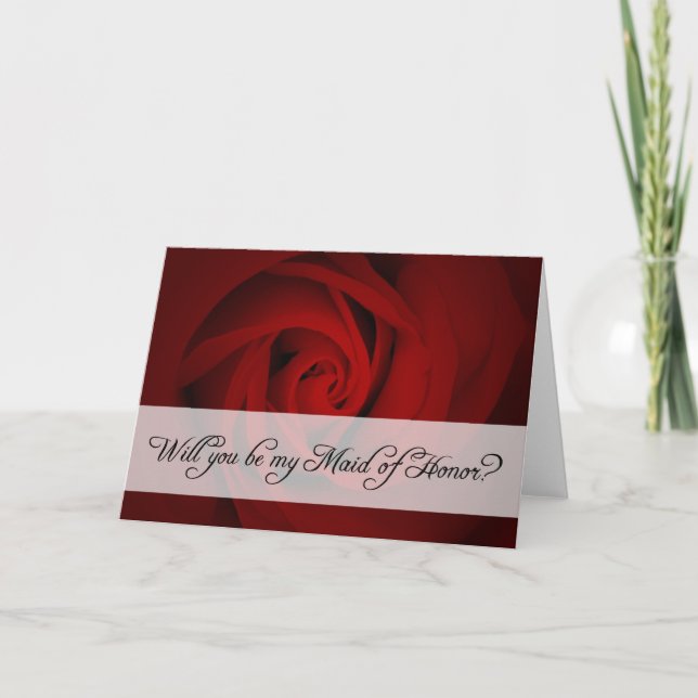 Kommer du att vara min maid of honor? : RO Inbjudan (Framsida)