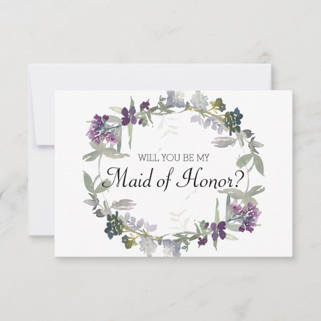 Kommer du att vara min Maid of honor-vattenfärgsla (Framsida)