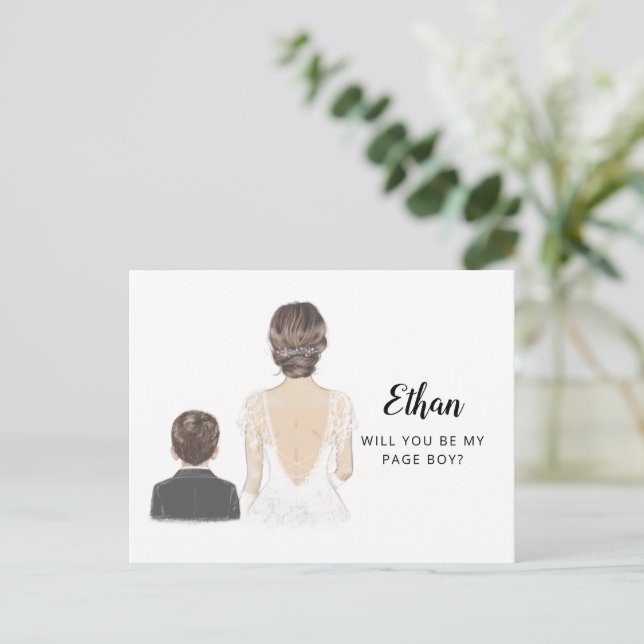 Kommer du att vara min sidopojke Frieri vykort? Vykort (Stående Fram)