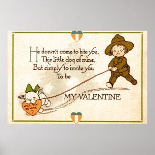 Kommer du att vara min Valentine? Poster