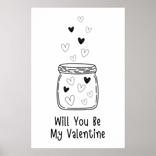 Kommer du att vara min Valentine Poster? Poster (Framsidan)