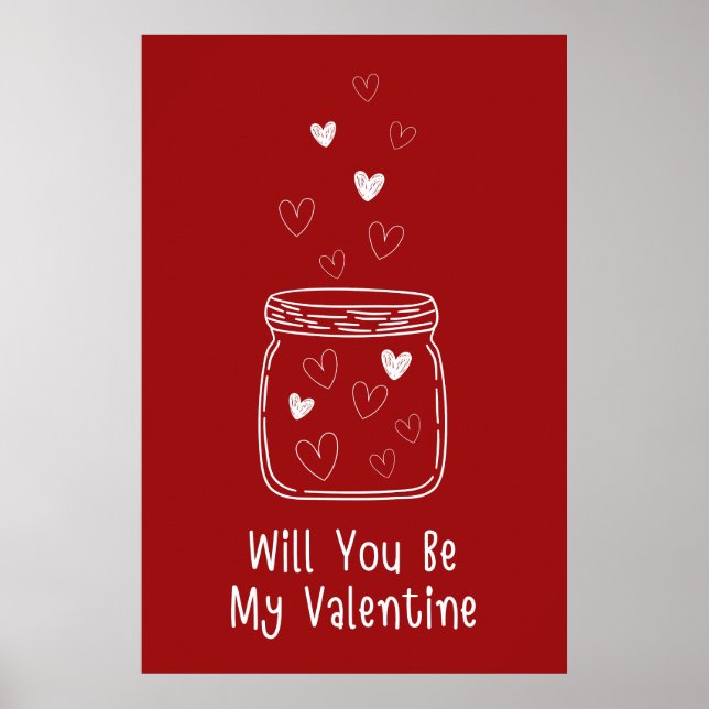 Kommer du att vara min Valentine Poster? Poster (Framsidan)