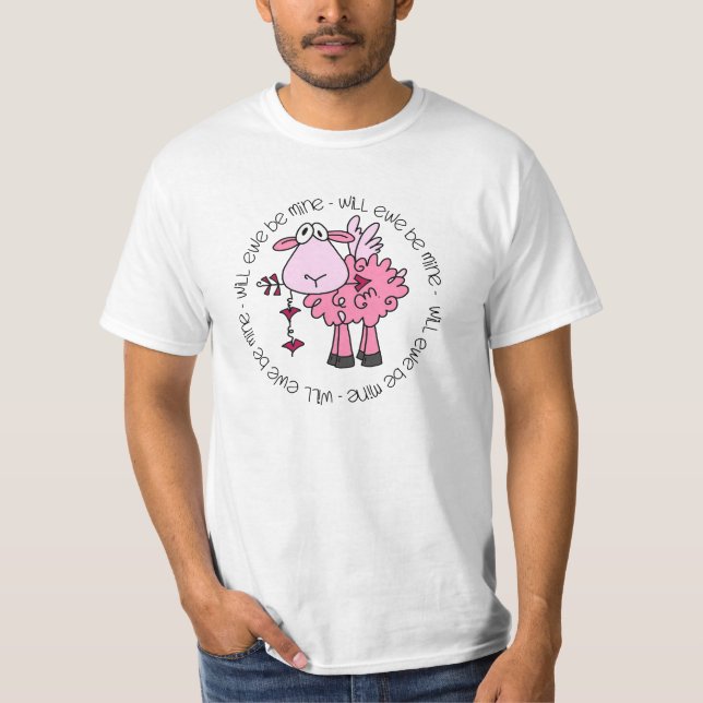 Kommer du att vara min Valentine? Tee (Framsida)