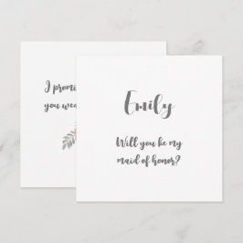 Kommer du att vara mitt anteckningskort för Maid o