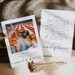 Kommer du att vara mitt Maid of honor-fotokort för Inbjudningar<br><div class="desc">Det här är ett modernt, minimalt, temat för fotot som frieri maid of honor och som har en elegant tidlös design. Redigera de flesta ordalydelser och färg för att göra så att denna minimala muta frieri lämplig för dina evenemangsbehov och stil. Välj bara "redigera med design verktyg" i verktygsfältet :)...</div>