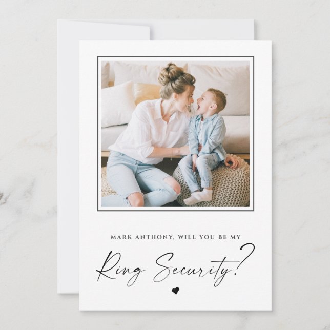 Kommer du att vara mitt Ring-Frieri fotokort? (Framsida)