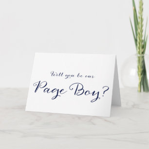Kommer Du Att Vara Vår Pagepojke Bröllopskort Inbjudan