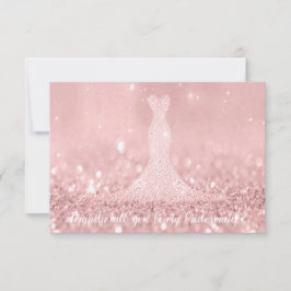 Kommer Du Brudtärna Glitter Röd Bean Diamant Dres Inbjudningar