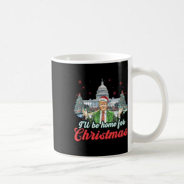 Kommer du hem till jultomten Jultomten Trump Kaffemugg (Höger)
