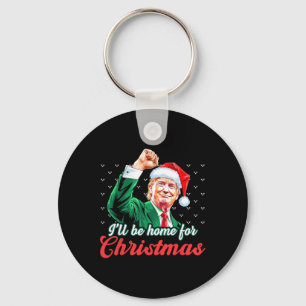 Kommer du hem till jultomten Jultomten Trump Nyckelring