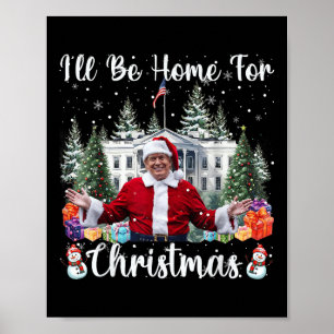 Kommer du hem till jultomten Jultomten Trump Poster