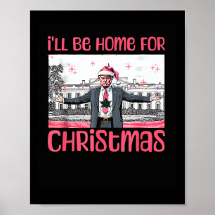 Kommer du hem till jultomten Jultomten Trump Poster