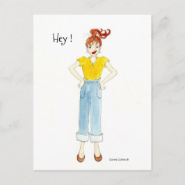 Kommer du någonsin att skriva, vykort? inbjudan vykort