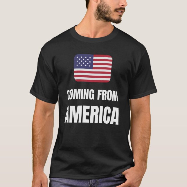Kommer från Amerika T Shirt (Framsida)