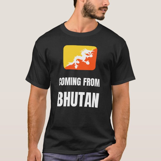 Kommer från Bhutan T Shirt (Framsida)