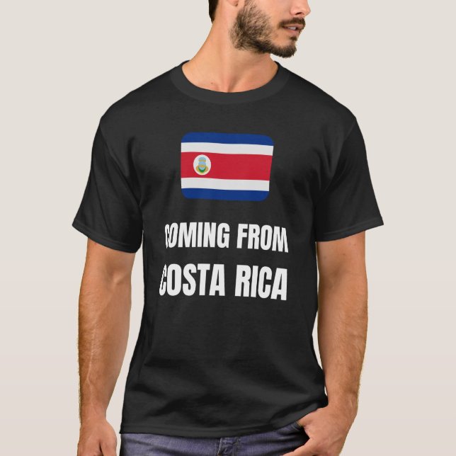 Kommer från Costa Rica T Shirt (Framsida)