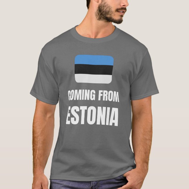 Kommer från Estland T Shirt (Framsida)