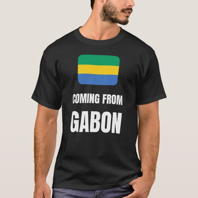 Kommer från Gabon T Shirt (Framsida)