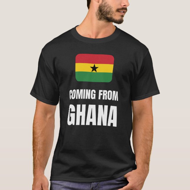 Kommer från Ghana T Shirt (Framsida)