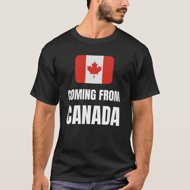 Kommer från Kanada T Shirt (Framsida)