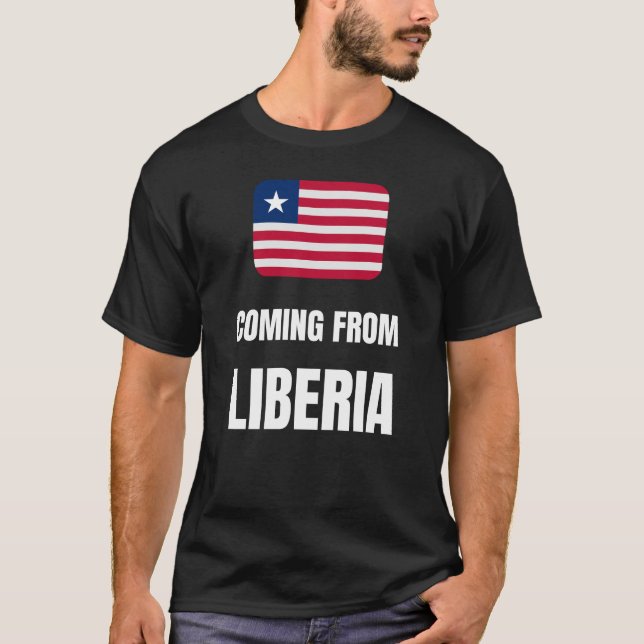 Kommer från Liberia T Shirt (Framsida)