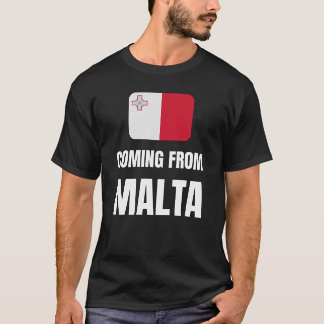 Kommer från Malta T Shirt (Framsida)
