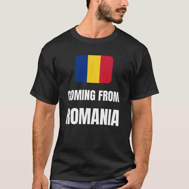 Kommer från Rumänien T Shirt (Framsida)