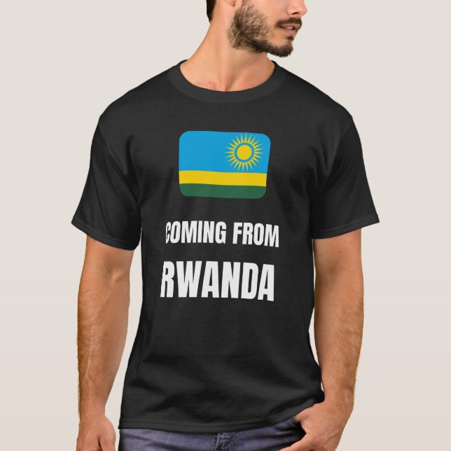 Kommer från Rwanda T Shirt (Framsida)