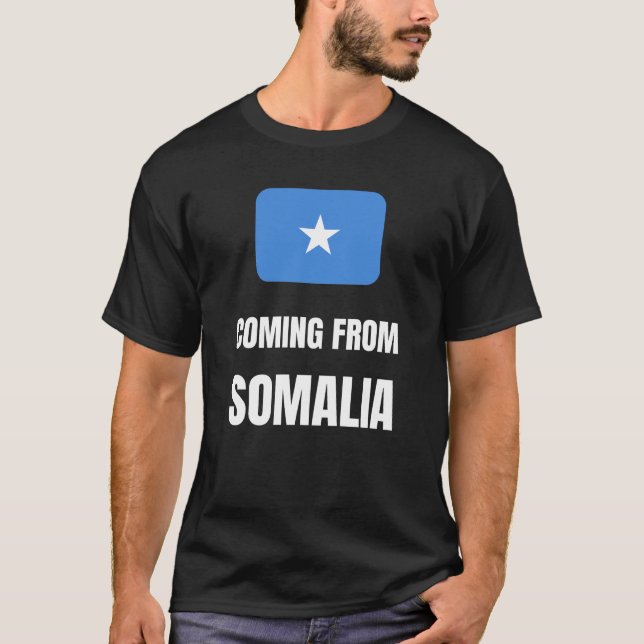 Kommer från Somalia T Shirt (Framsida)