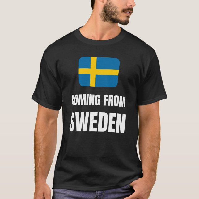 Kommer från Sverige T Shirt (Framsida)