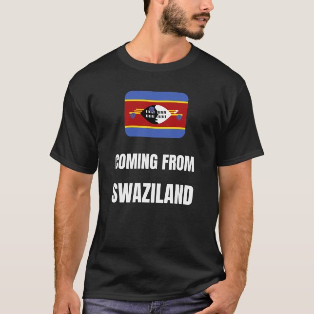 Kommer från Swaziland T Shirt (Framsida)