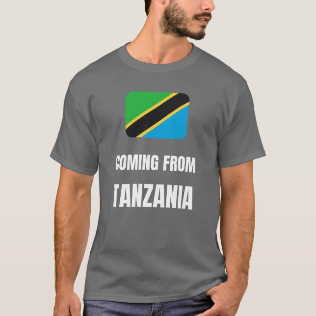 Kommer från Tanzania T Shirt (Framsida)