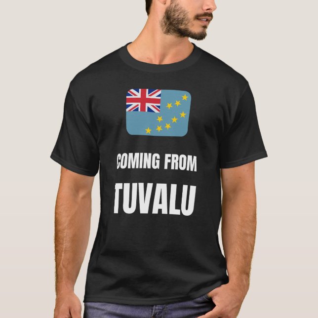 Kommer från Tuvalu T Shirt (Framsida)