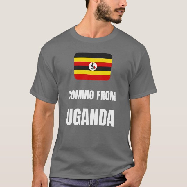 Kommer från Uganda T Shirt (Framsida)