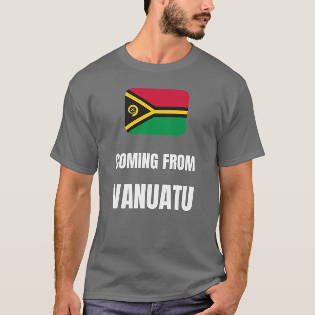 Kommer från Vanuatu T Shirt (Framsida)