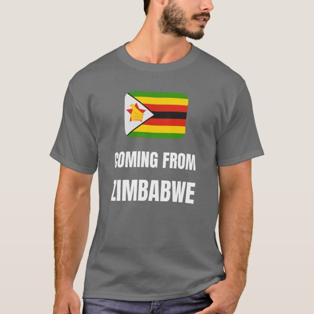 Kommer från Zimbabwe T Shirt (Framsida)