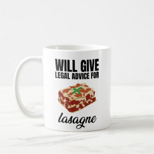 Kommer Ge att ge råd i rättsliga frågor till Lasag Kaffemugg