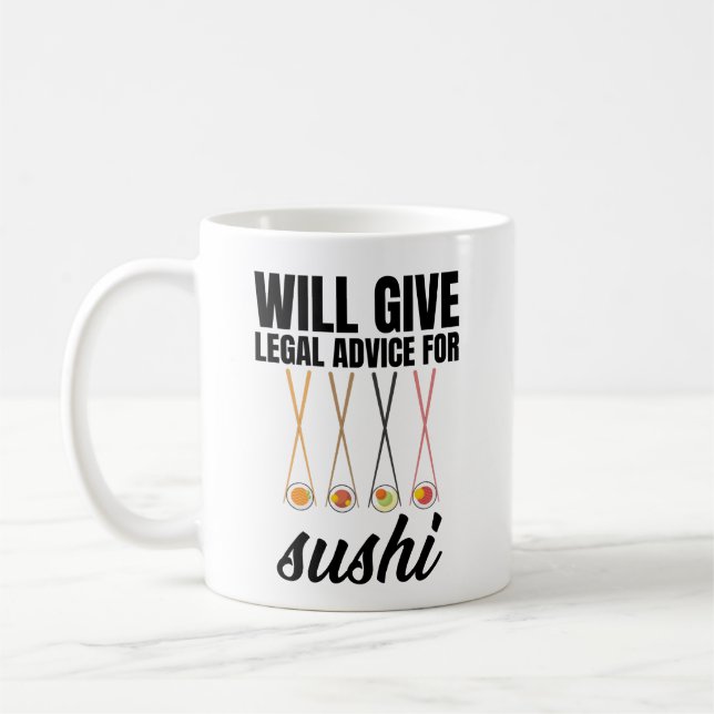 Kommer Ge juridiska rådgivning till Sushi? Kaffemugg (Vänster)