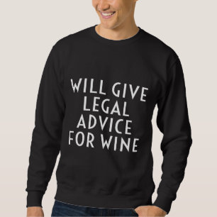 Kommer Ge juridiska rådgivning till Vin advokat? Lång Ärmad Tröja