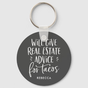 Kommer Ge Real Gods att ge råd till Tacos Funny Ag Nyckelring