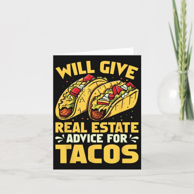Kommer Ge Real Gods att ge råd till Tacos Funny? Kort (Framsida)