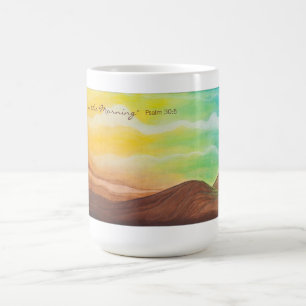 "Kommer glädje muggen i för morgonen" Kaffemugg
