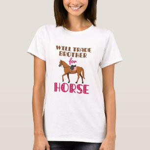 Kommer handelsbroder för hästar t shirt