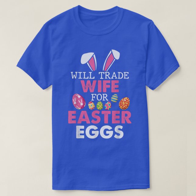 Kommer handelsfrun för Påskägg Glad påsk Dag T Shirt (Design framsida)