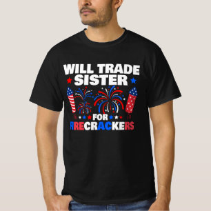 Kommer handelssister för bedragare 4:e juli t shirt