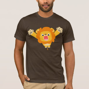 Kommer här besvärar (den lejona gulliga tecknade tee